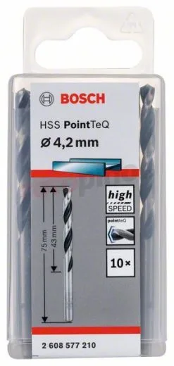 Broca 4,2mm (10pcs.) Bosch HSS PointTeQ » Rotopino.es