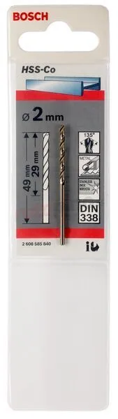 Brocas Para Metal HSS-Co Standard 4,5 X 47 X 80 Mm Bosch 2608585849 » Rotopino.es