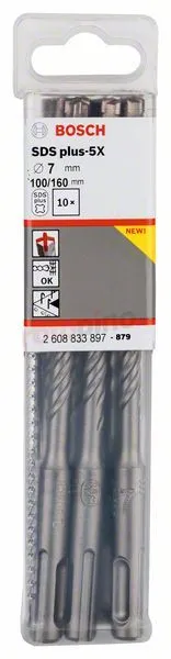 Brocas Para Taladro Percutor SDS-plus-5X Bosch 2608833897 » Rotopino.es