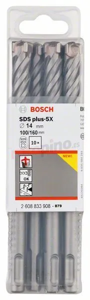 Brocas Para Taladro Percutor SDS-plus-5X Bosch 2608833908 » Rotopino.es