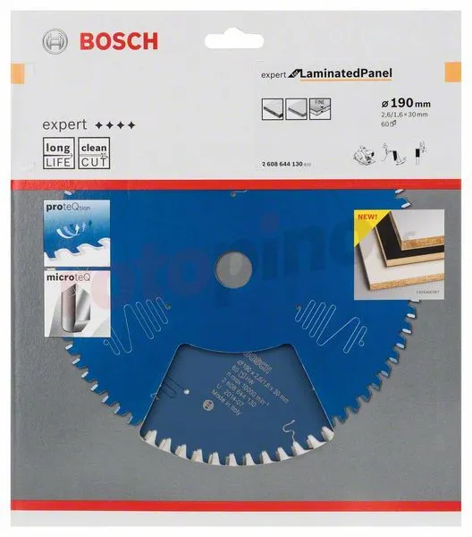 Disco De Sierra Circular 190x30mm T60 Bosch Expert For Laminated Panel » Rotopino.es - Imagen 2