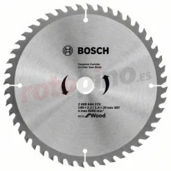 Disco De Sierra ECO For Wood 190x20mm T48 Bosch » Rotopino.es