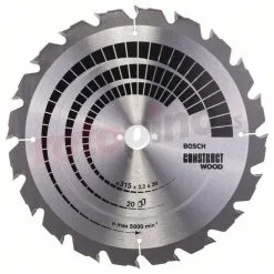 Hoja De Sierra Circular Construct Wood 315x30mm T20 Bosch 2608640691 » Rotopino.es