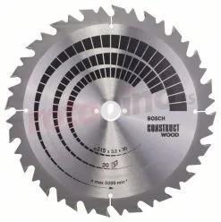 Hoja De Sierra Circular Construct Wood 315x30mm T20 Bosch 2608640701 » Rotopino.es