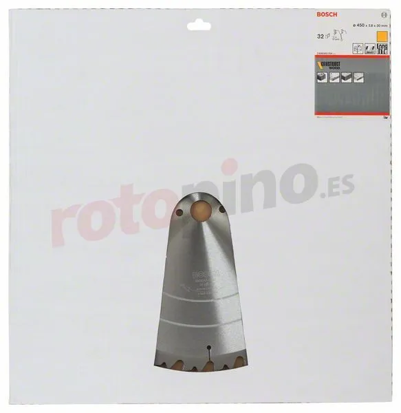 Hoja De Sierra Circular Construct Wood 450x30mm T32 Bosch 2608640704 » Rotopino.es - Imagen 2