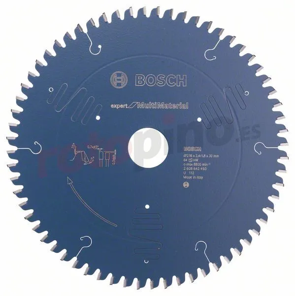 Hoja De Sierra Circular Expert For Multi Material 216x30mm T64 Bosch Expert For Multi Material » Rotopino.es