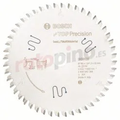 Hoja De Sierra Circular Top Precision Best For Multi Material 165x20mm T48 Bosch » Rotopino.es