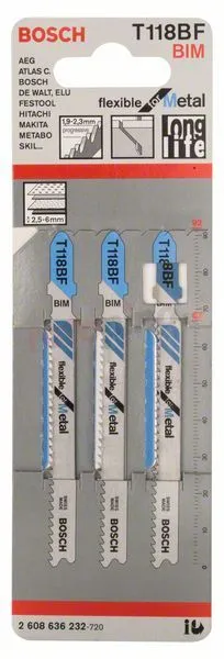 Hoja De Sierra De Calar T 118 BF Bosch 2608636232 » Rotopino.es