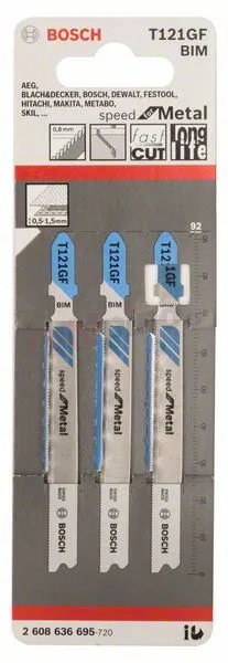 Hoja De Sierra De Calar T 121 GF Bosch 2608636695 » Rotopino.es