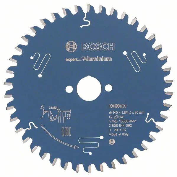 Hoja De Sierra Expert For Aluminium 140x20mm Z42 Bosch » Rotopino.es