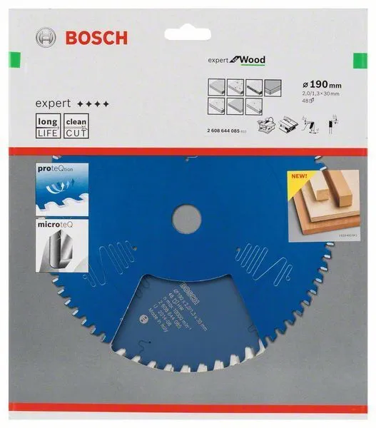 Hoja De Sierra Expert For Wood 190x30mm Z48 Bosch » Rotopino.es - Imagen 2