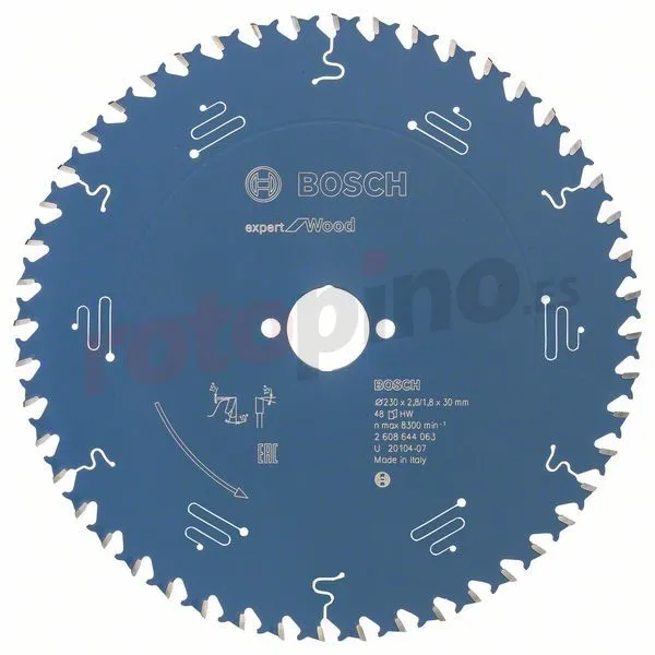 Hoja De Sierra Expert For Wood 230x30mm Z48 Bosch » Rotopino.es