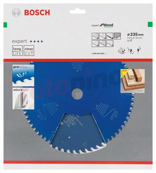 Hoja De Sierra Expert For Wood 235x30mm Z56 Bosch » Rotopino.es - Imagen 2