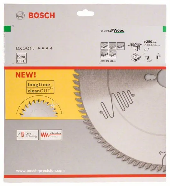 Hoja De Sierra Expert For Wood 250x30mm Z22 Bosch » Rotopino.es - Imagen 2