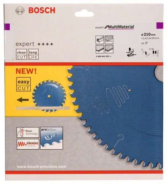 Hoja De Sierra Expert Para Multi Material 210x30mm Z54 Bosch » Rotopino.es - Imagen 2