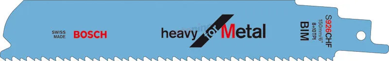 Hoja De Sierra Sable S 926 CHF Bosch S 926 CHF Heavy For Metal » Rotopino.es