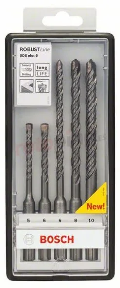 Juego De 5 Brocas Para Martillos Perforadores Robust Line SDS-plus-5 Bosch SDS Plus-5 Robust Line » Rotopino.es
