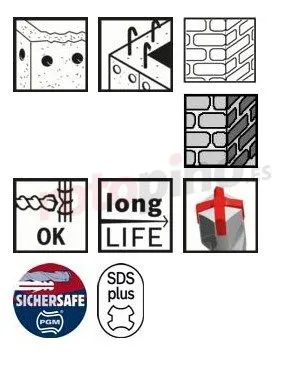 Juego De Brocas 3 Uds. Bosch SDS-plus 5X » Rotopino.es - Imagen 6