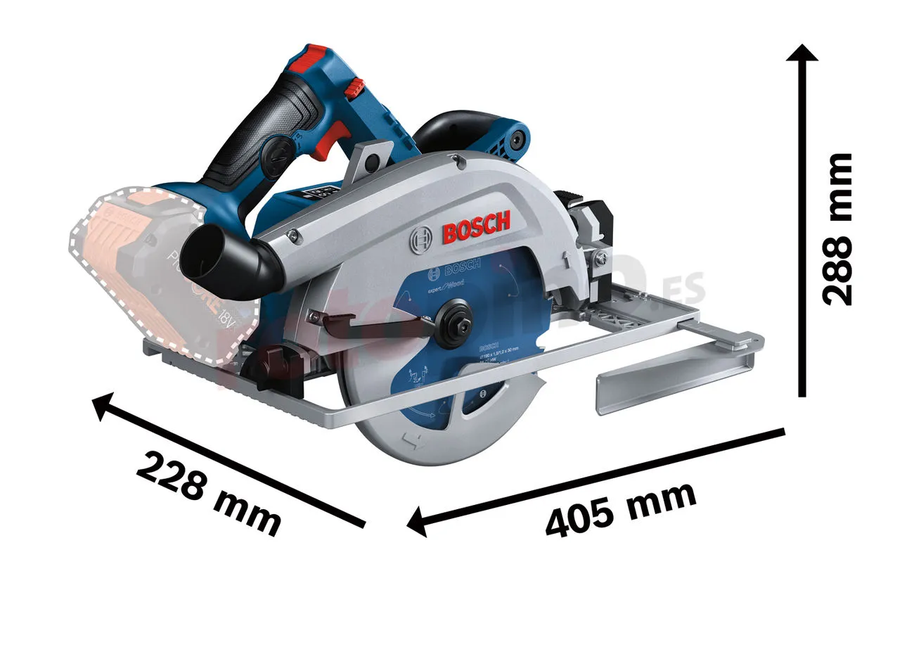 Sierra Circular Bosch GKS 18V-68 GC » Rotopino.es - Imagen 2