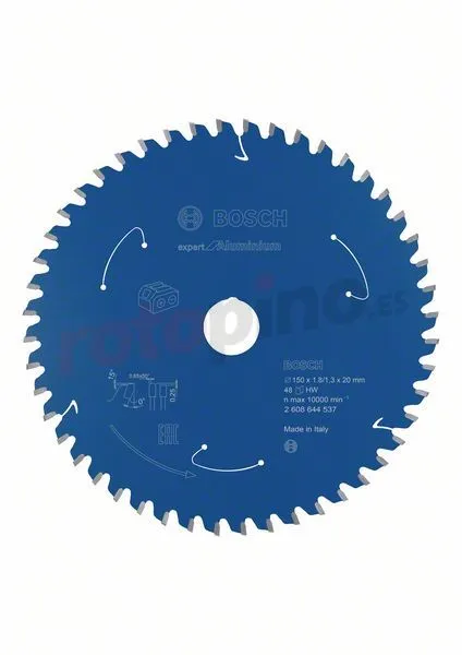 Sierra De Dientes 150x20mm, 48 Bosch Expert For Aluminium » Rotopino.es