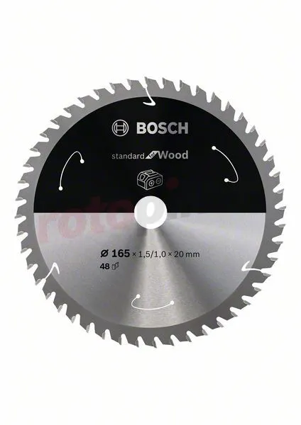 Sierra De Dientes 165x20mm, 48 Bosch Standard For Wood » Rotopino.es