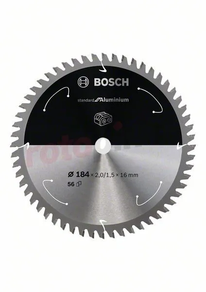 Sierra De Dientes 184x16mm, 56 Bosch Standard For Aluminium » Rotopino.es