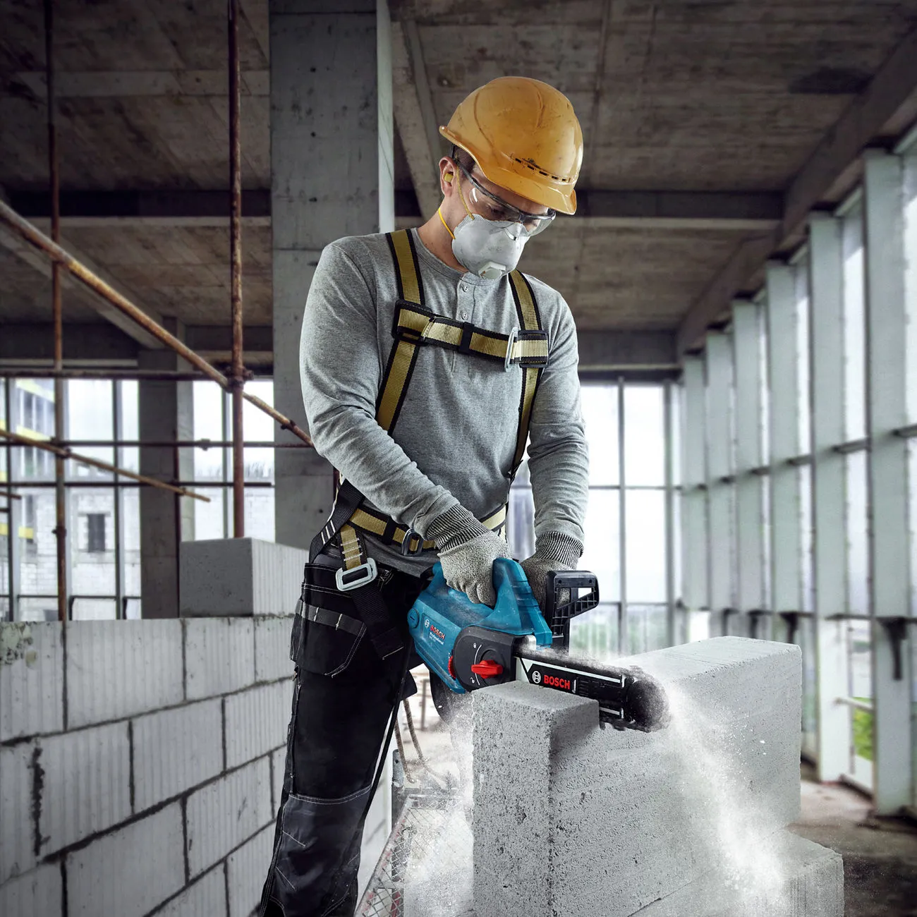 Sierra Para Bloques De Hormigón Celular Bosch GAC 250 » Rotopino.es - Imagen 8