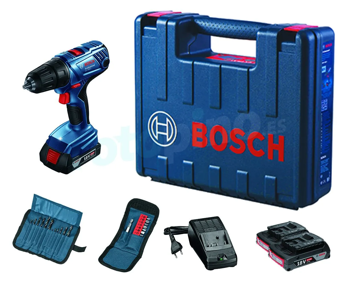 Taladro Con Juego De Accesorios Bosch GSR 180-LI » Rotopino.es